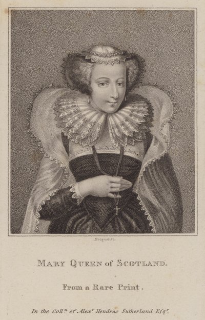 Mary, Queen of Scots (gravering) af European School