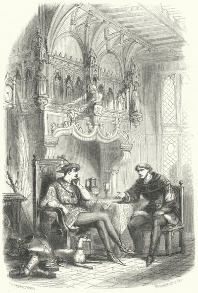 Møde mellem den flamske statsmand Jacob van Artevelde og kong Edward III af England af European School
