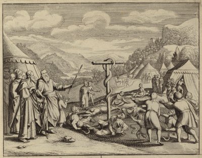 Moses og den kobberslange (gravering) af European School