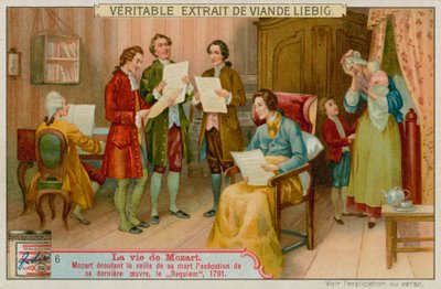 Mozart lytter til Requiem før hans død af European School