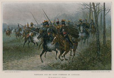 Napoleon og hans stab overrasket af kosakker af European School