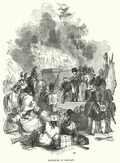 Napoleon i Moskva (gravering) af European School