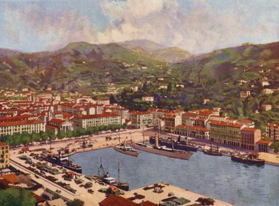 Nice, Le Port (farvelitografi) af European School