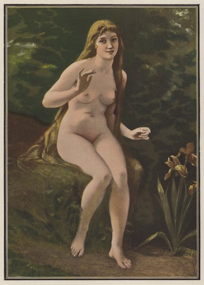 Nattergalens sang (farve litho) af European School