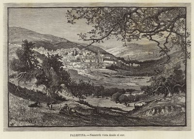 Palæstina, Nazareth set fra syd af European School