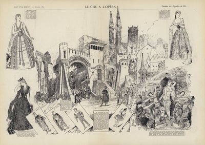 Opførelse af Jules Massenets opera Le Cid i Paris Opera af European School