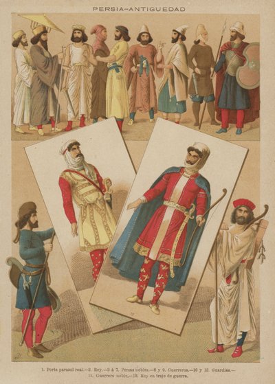 Persien, Antiguedad (farve litho) af European School
