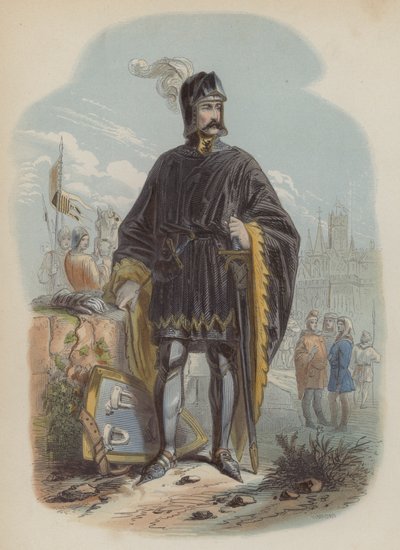 Philip van Artevelde, flamsk patriot og oprører (farvet gravering) af European School