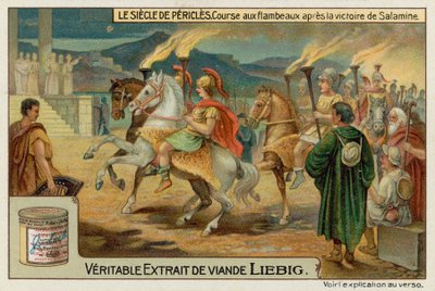 Procession af fakler efter slaget ved Salamis af European School