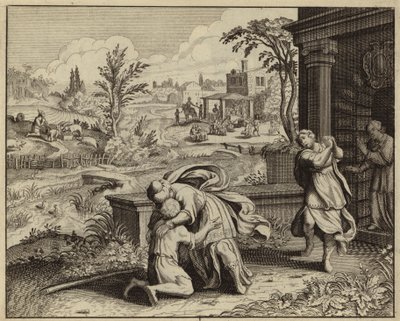 Return of the Prodigal Son (gravering) af European School