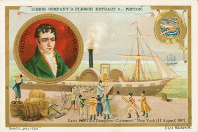 Robert Fulton, Liebig-kort, begyndelsen af det 20. århundrede (chromo) af European School