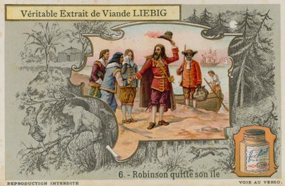 Robinson Crusoe forlader øen af European School