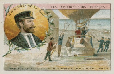 Salomon August Andree (chromolitho) af European School