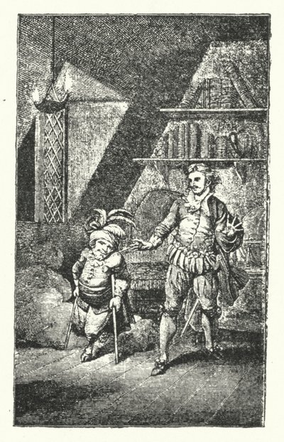 Scene fra Der krumme Teufel (Den haltende djævel), den første opera af Joseph Haydn (gravering) af European School
