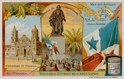 Statue af Christopher Columbus, Antiller og Panama-katedralen af European School