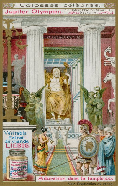 Statue af Jupiter af Phidias af European School