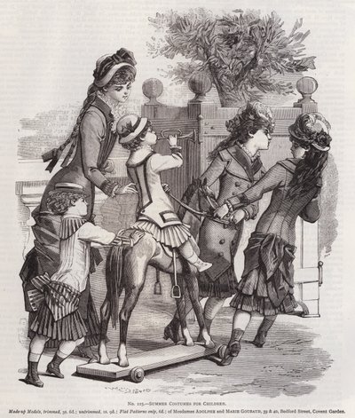 Sommerkostumer til børn (gravering) af European School