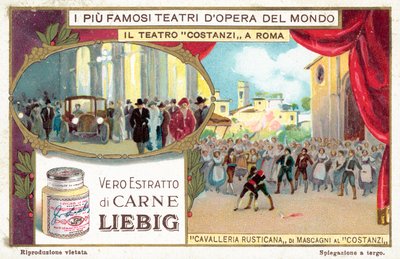Costanzi Theatre, Rom (chromolitho) af European School