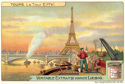 Eiffeltårnet, Paris (chromolitho) af European School