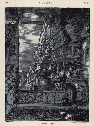 De onde tunger (litho) af European School