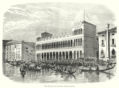 Fondaco dei Turchi, Canal Grande (gravering) af European School