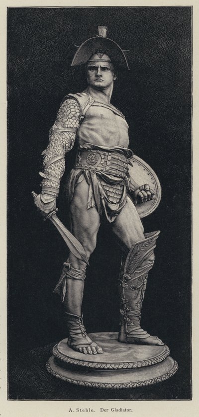 Gladiatoren (gravering) af European School