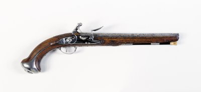 Lafayette-Washington-parret stålmonterede "sadel"-pistoler, ca. 1775-76 af European School