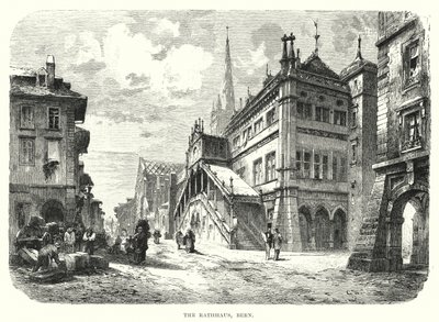 The Rathhaus, Bern (gravering) af European School