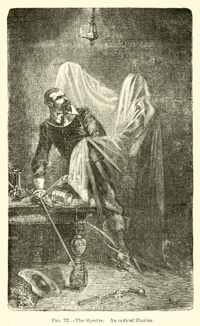 The Spectre, en optisk illusion (gravering) af European School