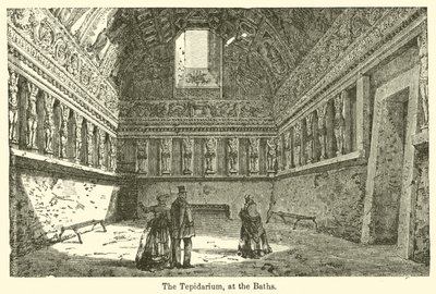 Tepidarium ved badene (gravering) af European School