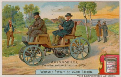 Den første benzinbil, 1875 af European School