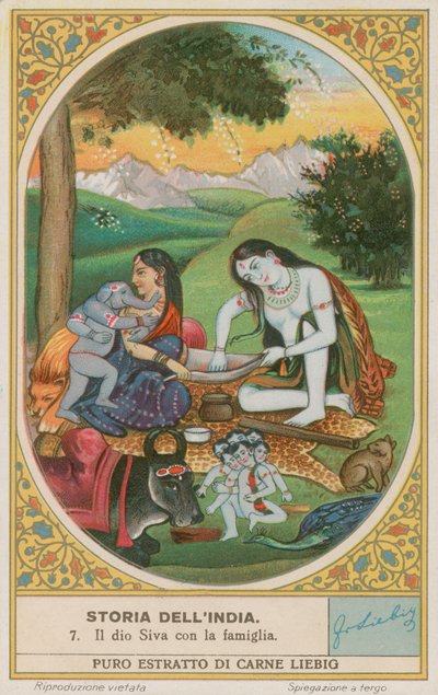 Guden Shiva og hans familie af European School