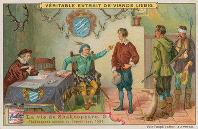 Den unge Shakespeare anklaget for krybskytteri, 1584 af European School