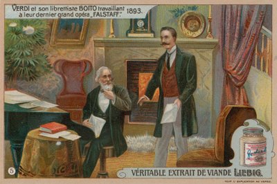 Verdi og Boito komponerer Falstaff af European School