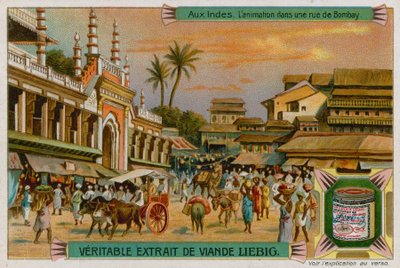 Udsigt over en gade i Bombay af European School