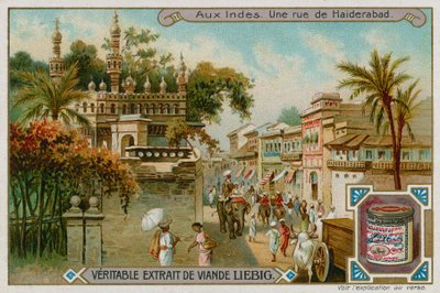 Udsigt over en gade i Hyderabad af European School