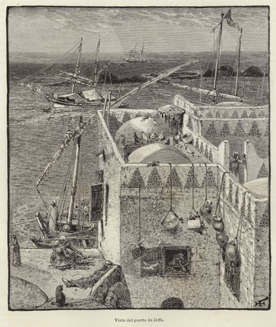 Udsigt over Jaffa havn af European School