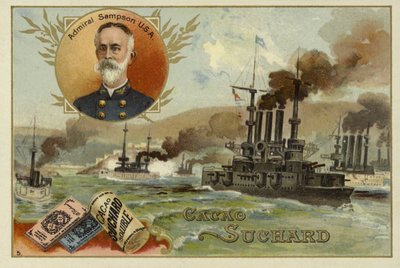 William Sampson, amerikansk admiral, spansk-amerikansk krig, 1898 af European School