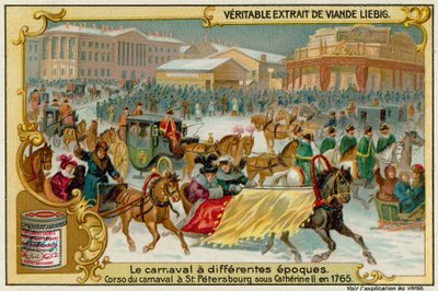 Vinterkarneval i Skt. Petersborg i 1765 af European School