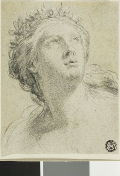 Hoved af en kvinde af Eustache Le Sueur