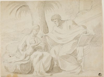 Hellige Familie af Eustache Le Sueur