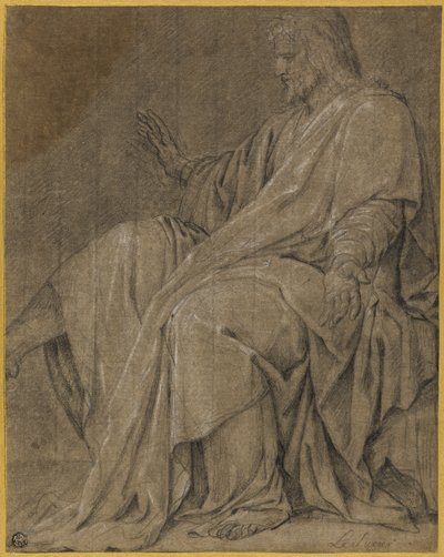 Studie for Saint Louis Healing the Sick af Eustache Le Sueur