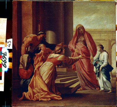 Præsentationen af den hellige jomfru Maria af Eustache Le Sueur