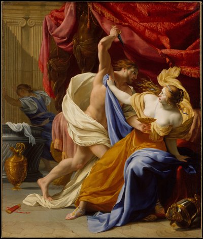 The Rape of Tamar, ca. 1640 (olie på lærred) af Eustache Le Sueur