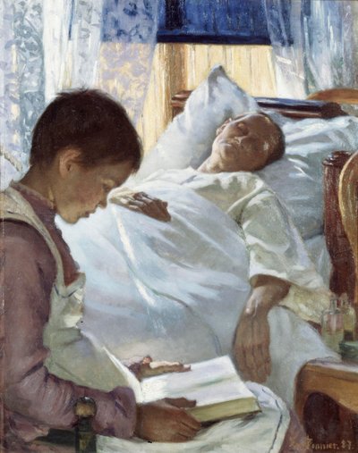 Refleksion i blåt, 1887 af Eva Bonnier