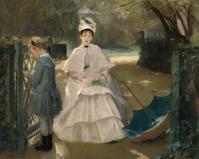 Barnepige og barn, 18771878. af Eva Gonzalès