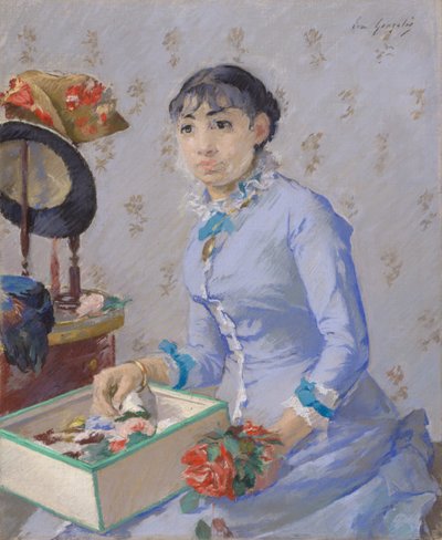 The Milliner, ca. 1877 af Eva Gonzalès