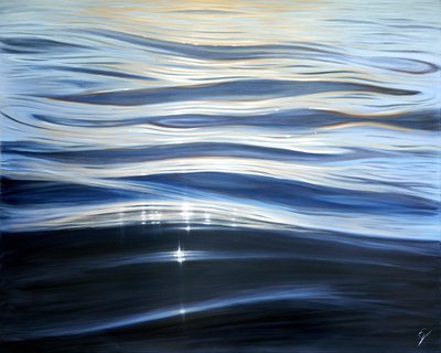 Perle de la Mer, 2023 (olie på lærred) af Eva Volf