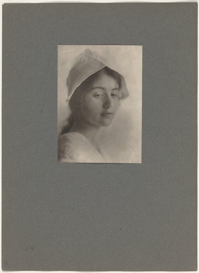 Et studiehoved, 1910 (foto) af Eva Watson