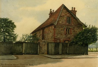 The Haunted House, Thornton Road, 1920 wc på papir af Evacustes Arthur Phipson